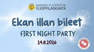 Första kvällens fest / First night party