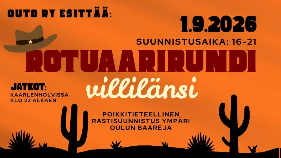Rotuaarirundi - VILDA VÄSTERN — Kaarlenholvi, Uleåborg