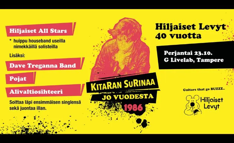 Hiljaiset Levyt 40 Years - Anniversary Concert: Hiljaiset All Stars, Dave Treganna Band, Pojat, Alivaltiosihteeri — G Livelab Tampere, Tampere