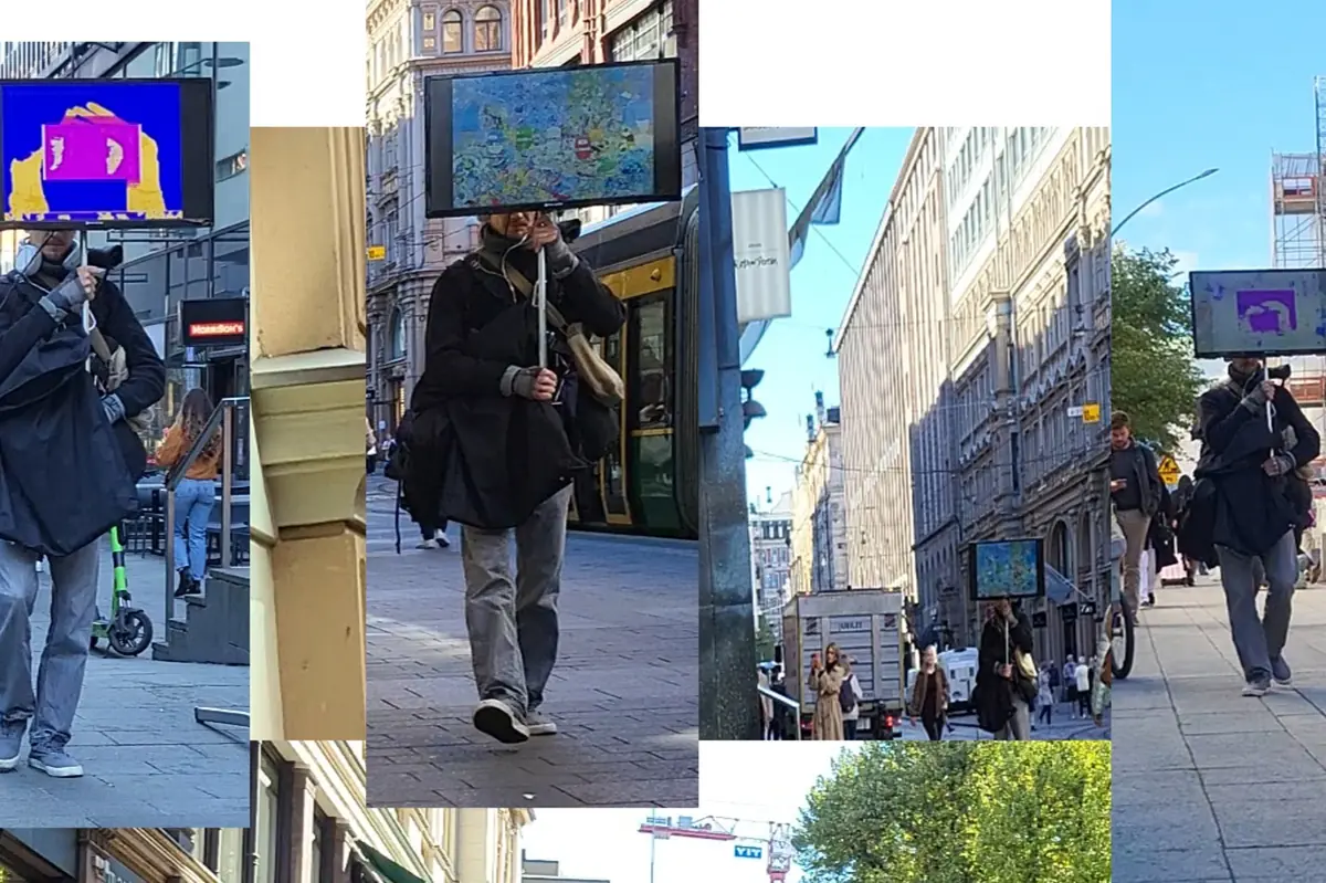 Art Performance: Hyperactive Television — Kauppakeskus Citycenter, Helsinki
