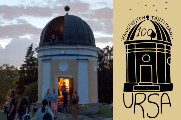 Kaivopuiston tähtitornin 100-vuotistapahtuma — Ursan tähtitorni, Helsinki