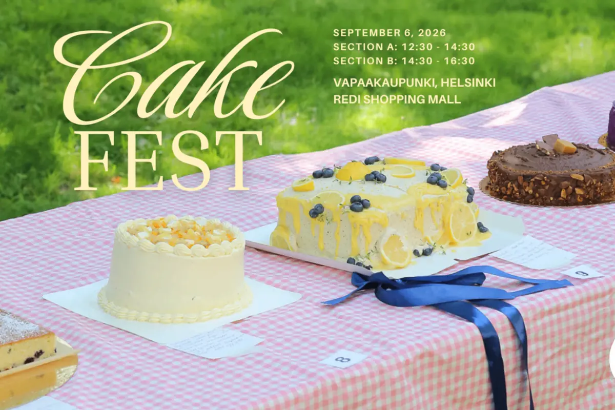 Cake Fest Helsinki 2026 — Kalasataman Vapaakaupungin Olohuone, Helsinki