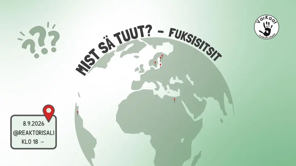 Varkaiden fuksisitsit 2026 — Varkaat Ry, Jyväskylä