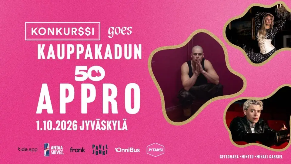 Konkurssi goes Kauppakadun Appro 2026 — Lutakonaukio, Jyväskylä