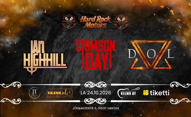 Hard Rock Motors: Ian Highhill, Crimson Day, DOL — Skenesali, Vantaa