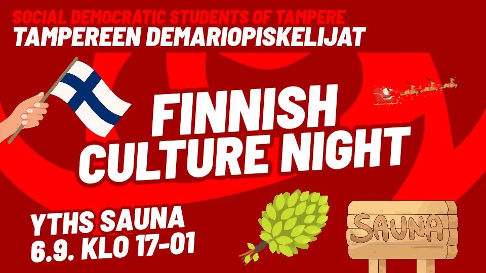 Finnish Culture Night — YTHS Sauna, Tampere