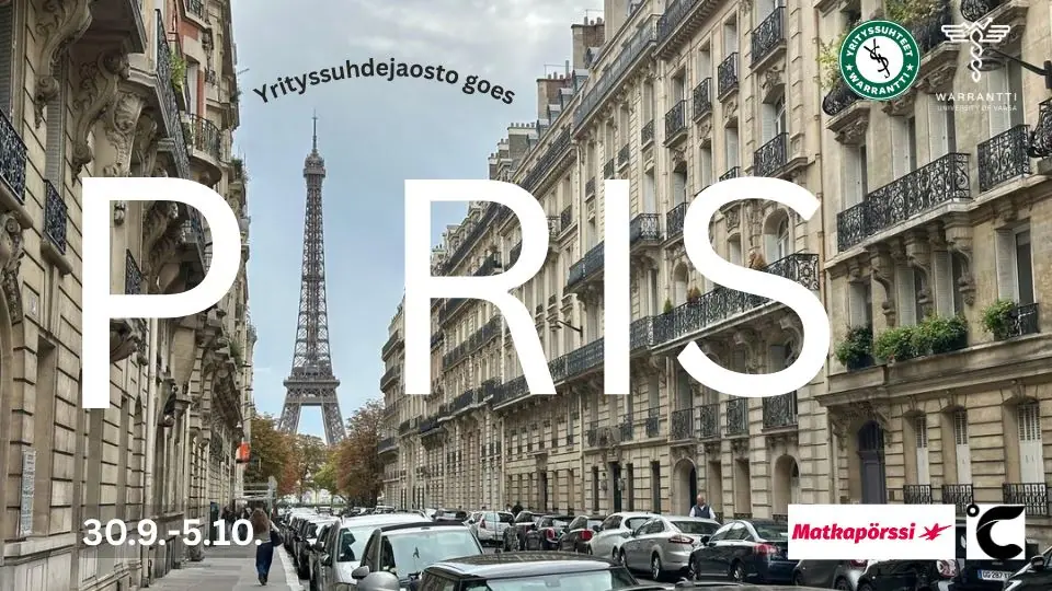 Yrityssuhdejaosto goes Paris — Warrantti ry, Vaasa