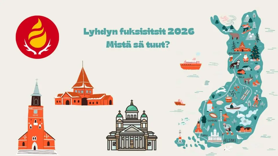 Lyhdyn fuksisitsit- Mistä sä tuut? — AJ-tilat, Rovaniemi