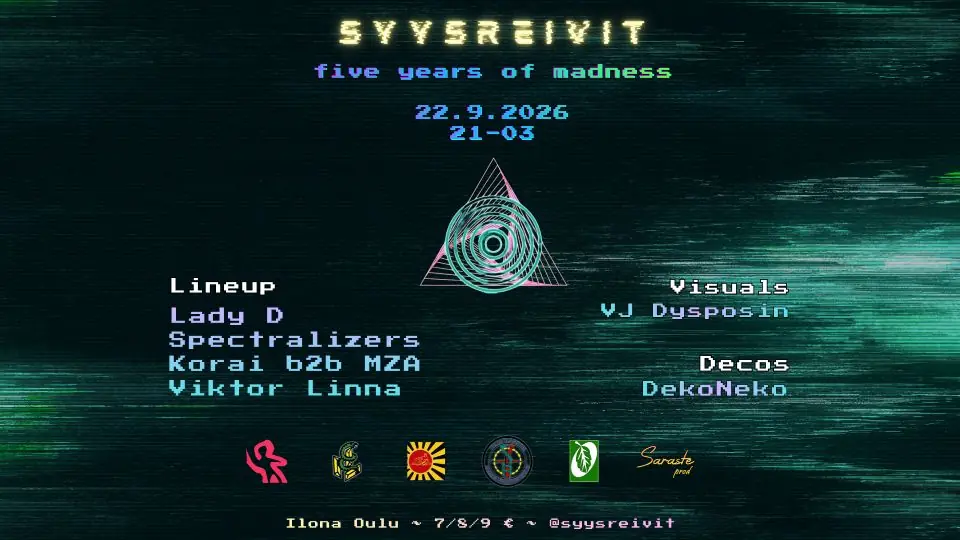 Autumn Rave 2026 — Viihdemaailma Ilona, Oulu