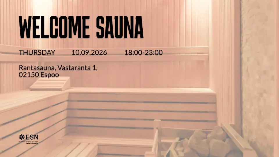 ESN Aalto Welcome Sauna — ESN Aalto, Espoo