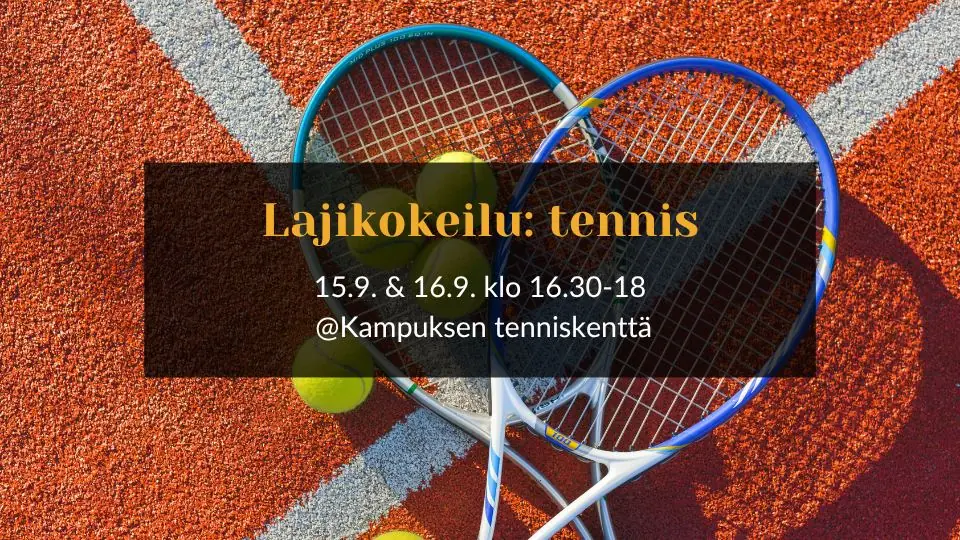 September Sport Trial: Tennis — Sporticus ry, Jyväskylä