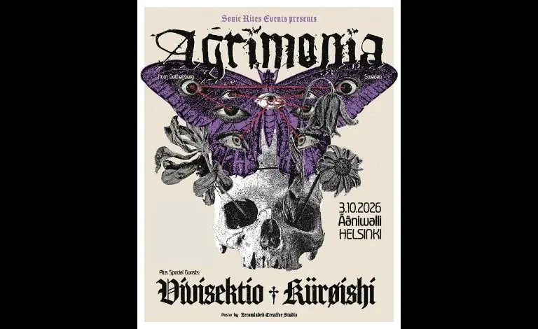 Sonic Rites Presents: Agrimonia (SWE), Kürøishi, Vivisektio — Ääniwalli, Helsinki