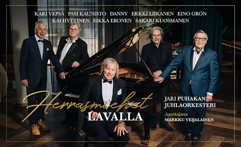 Gentlemen on Stage - Pasi Kaunisto, Kai Hyttinen, Danny, Eino Grön and Eikka Eronen — Promenadisali, Pori
