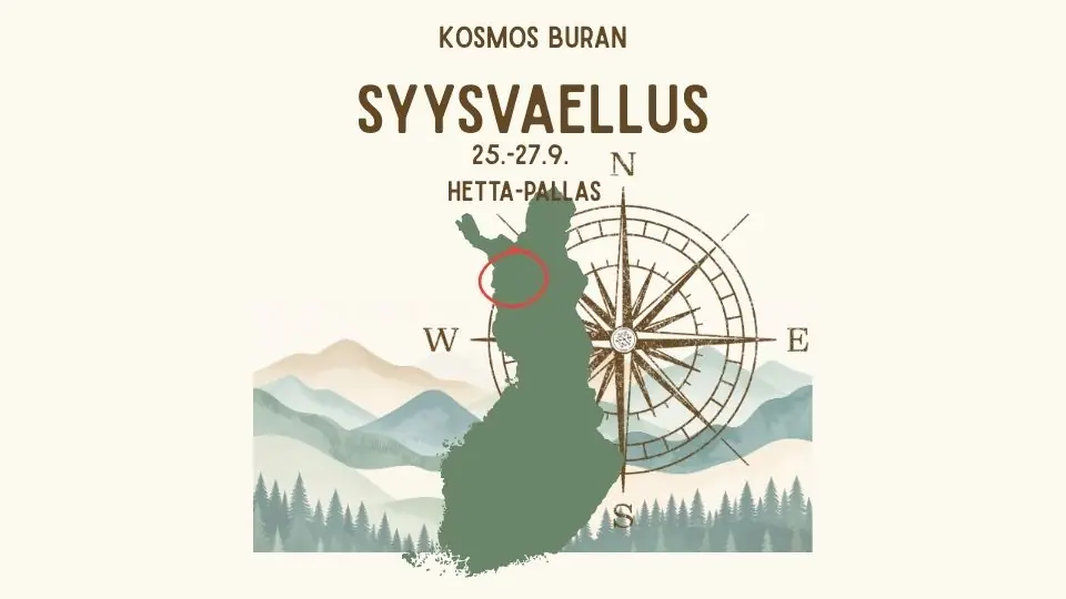 Kosmos Buran Autumn Hiking Trip — Hetta-Pallas reitti - Pallas-Yllästunturin kansallispuisto, Rovaniemi