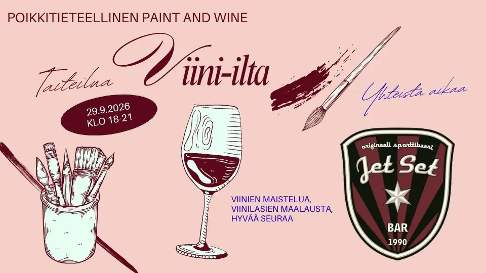 Tverrfaglig vinkväld — Jet Set bar, Joensuu
