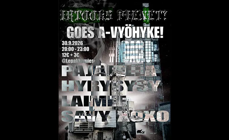 Irtooks Pienet? Goes A-vyöhyke — Lepakkomies, Helsinki