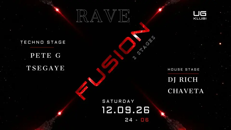 RAVE - FUSION - 2 STAGES — UG KLUBI, Turku