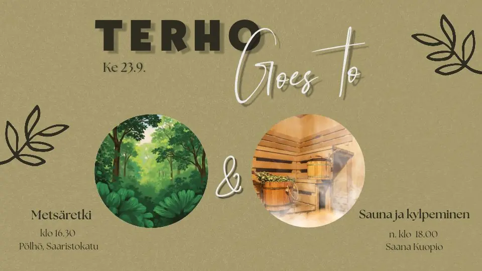 Terho goes on a forest hike & Saana spa — Bellanranta, Saana, Kuopio