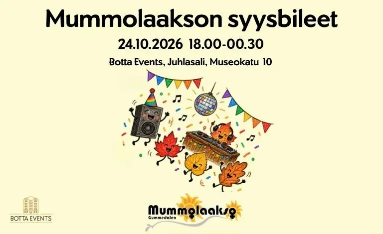 Mummolaakso Autumn Ball — Botta Events, Helsinki