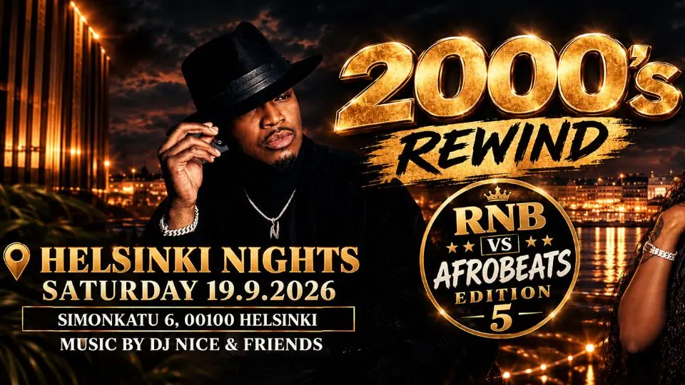 Rewind 2000's RnB Versus Afrobeats — Helsinki Nights, Helsinki
