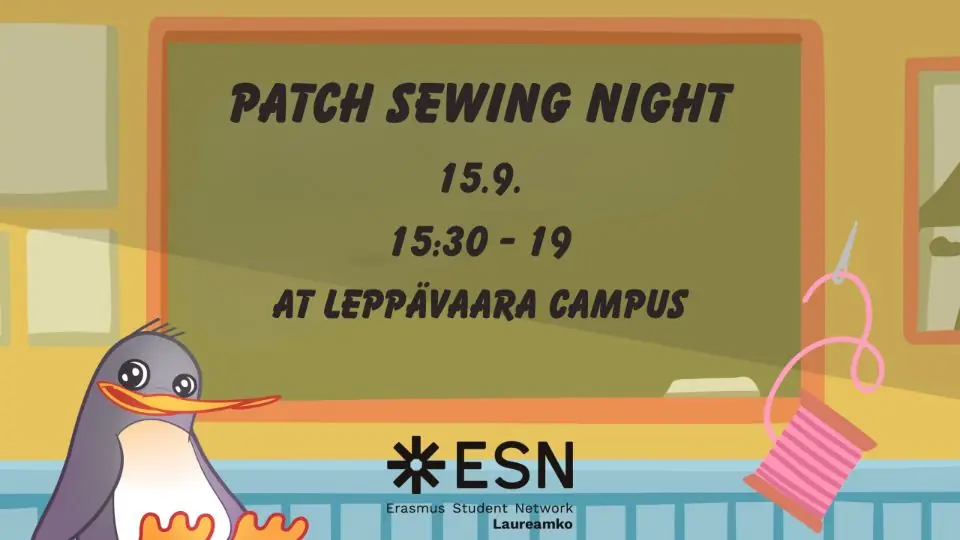 Patch Sewing Night — Laurea Leppävaara Campus, Espoo