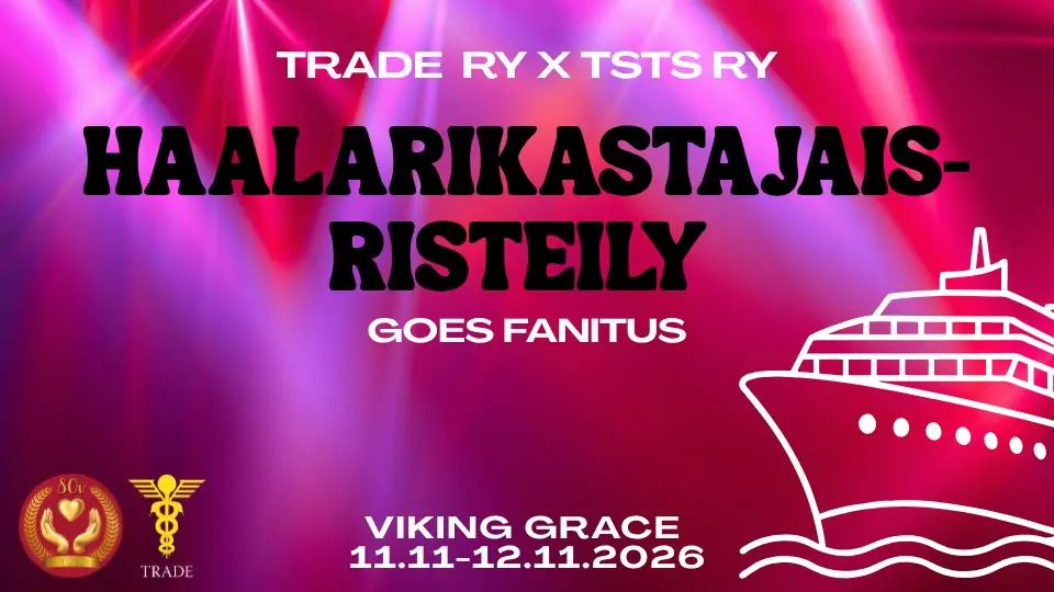 TRADEN LIPUNMYYNTI: TRADE&TSTS Haalarinkastajaisristely 2026 — Viking Grace, Turku