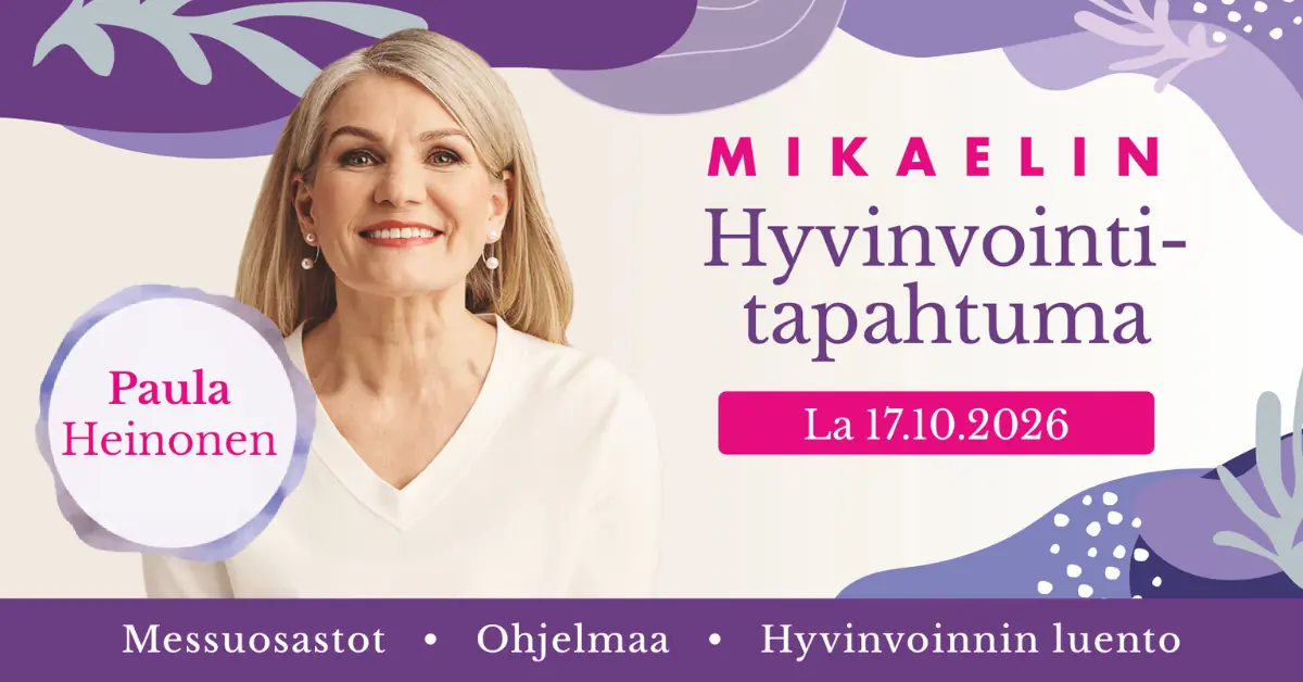 Mikael Wellness Event | Hunting for Lost Energy - Paula Heinonen — konsertti- ja kongressitalo mikaeli, Mikkeli