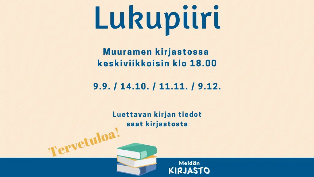 Läsecirkel på Muurame bibliotek — Muuramen kirjasto, Muurame