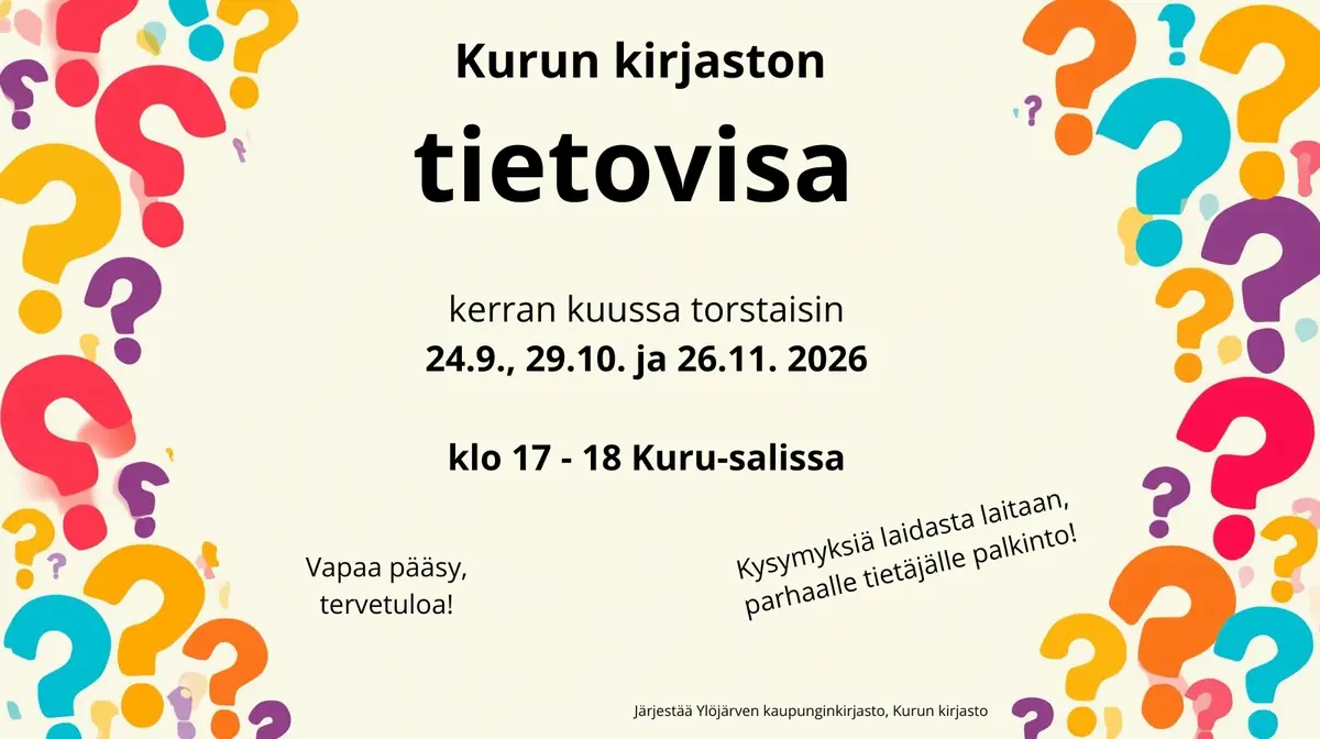 Kurun kirjaston tietovisa — Kurun kirjasto, Kuru