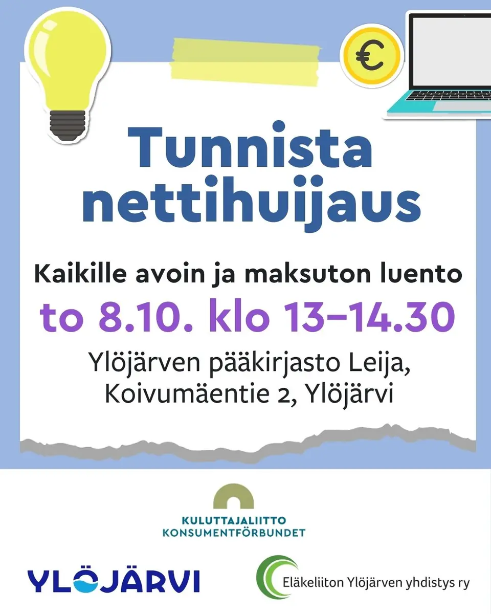 Identify Online Fraud — Kirjasto Leija, Ylöjärvi
