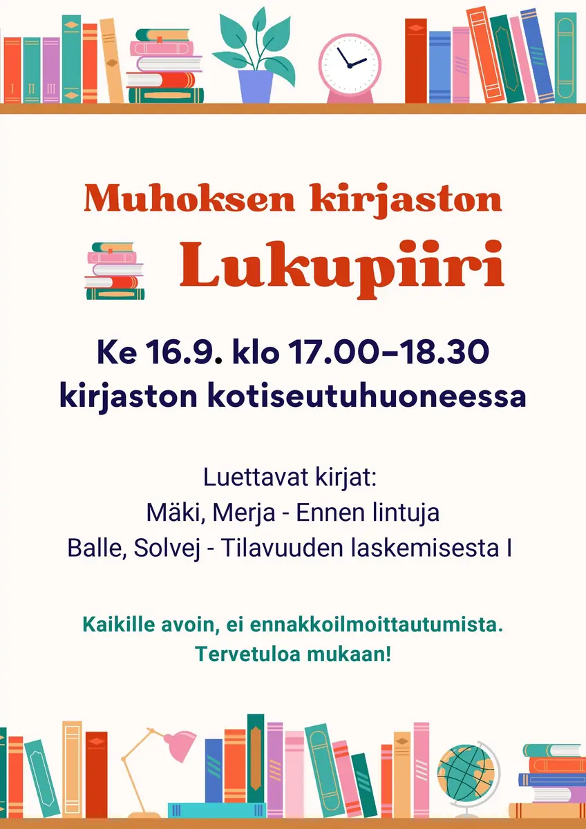 Muhoskyrkoby biblioteks lesegruppe — Kirjasto, Muhos