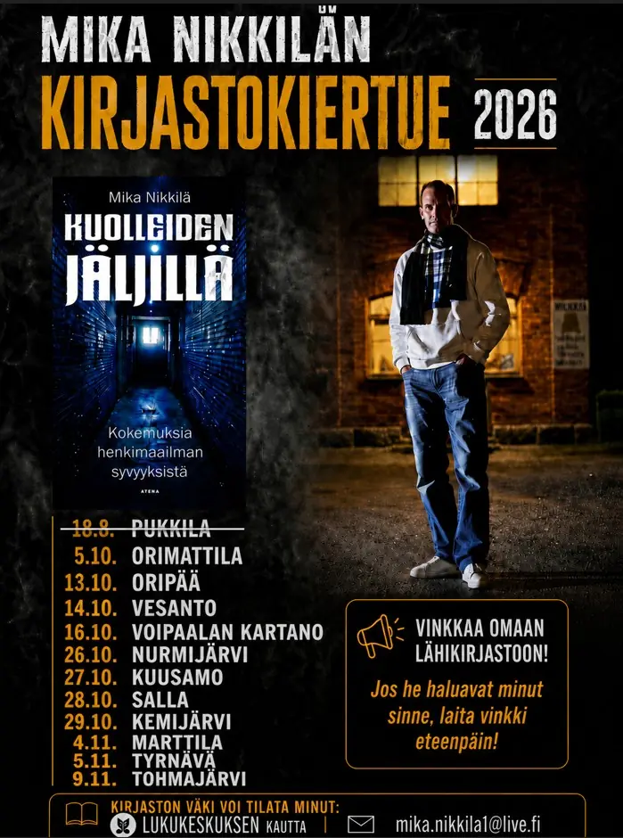Author and Boundary Knowledge Researcher Mika Nikkilä at the Library Chamber — Kirjastokammari, Vesanto