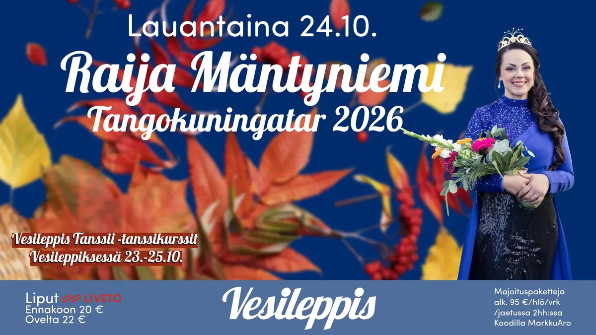 24.10. Tango Queen Raija Mäntyniemi — Sport & Spa Hotel Vesileppis, Leppävirta