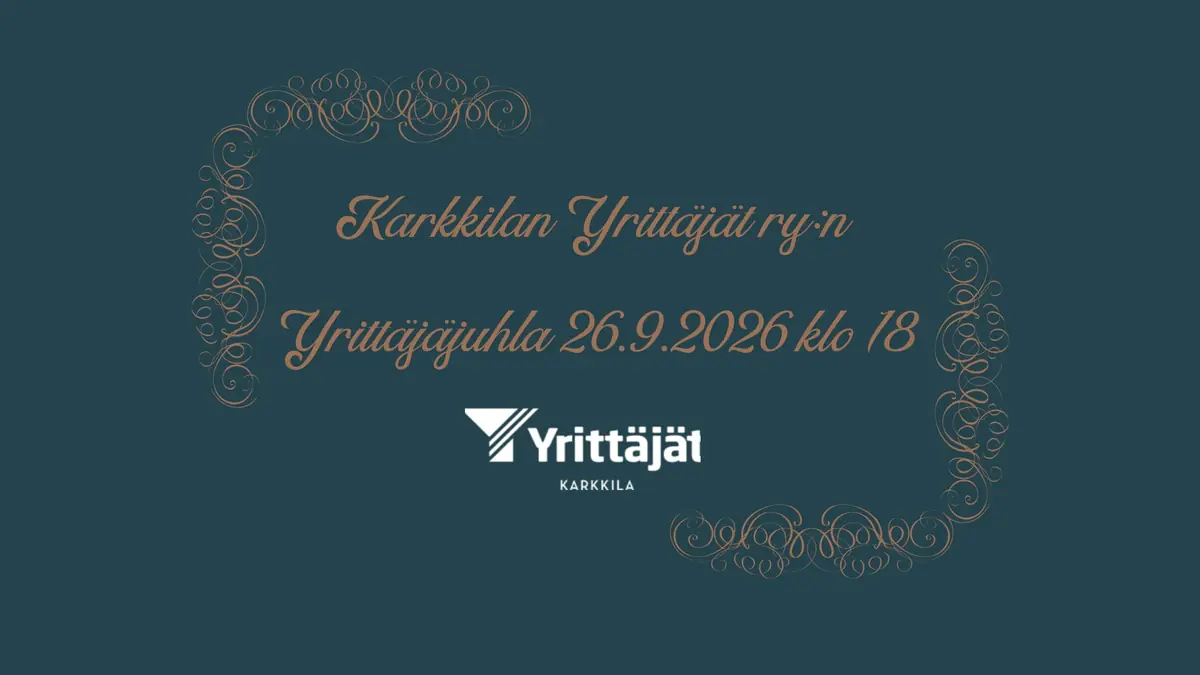 Karkkilan Yrittäjät rf Entrepreneurs' Gala 2026 — karkkila-högforsin työläismuseo, Karkkila