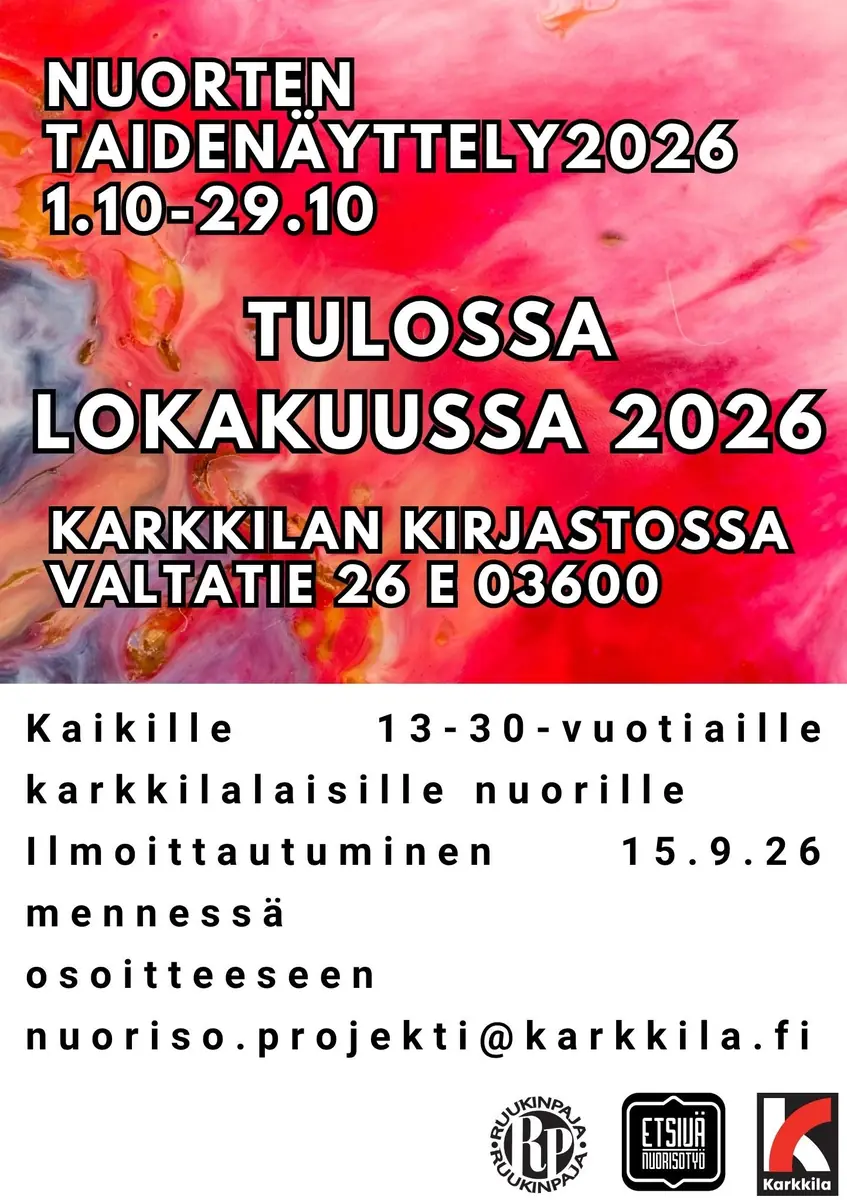 Library Gallery: Youth Art Exhibition — Karkkilan kaupunginkirjasto, Karkkila
