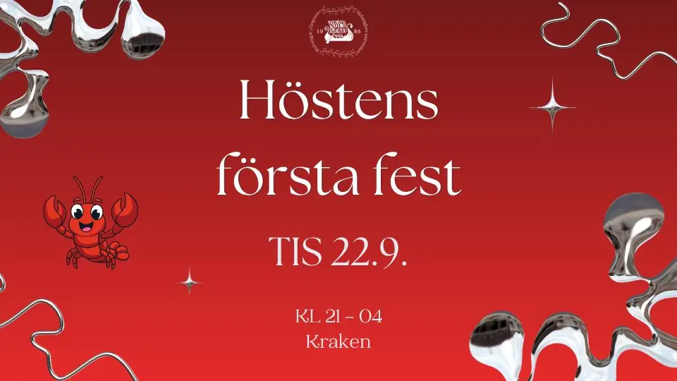 Höstens första fest // Syksyn ekat bileet — Kraken, Helsinki