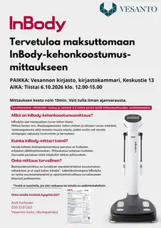 InBody Body Composition Measurement at the Library Chamber
