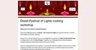Englanninkielinen Diwali-valonjuhla keittiöpaja