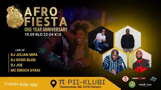 AFRO FIESTA TAMPERE - ПЕРВАЯ ГОДОВЩИНА 🎉 | СБ 19.9. | PII-KLUBI