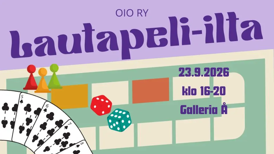 OIO Board Game Night — Galleria Å (5B125), Linnanmaan kampus, Oulu