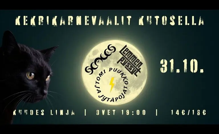 Kekrikarnevaalit at Kutosella - Scales, Lemmenpyssyt, Tomi Puukko and Jytäpojat — Kuudes Linja, Helsinki
