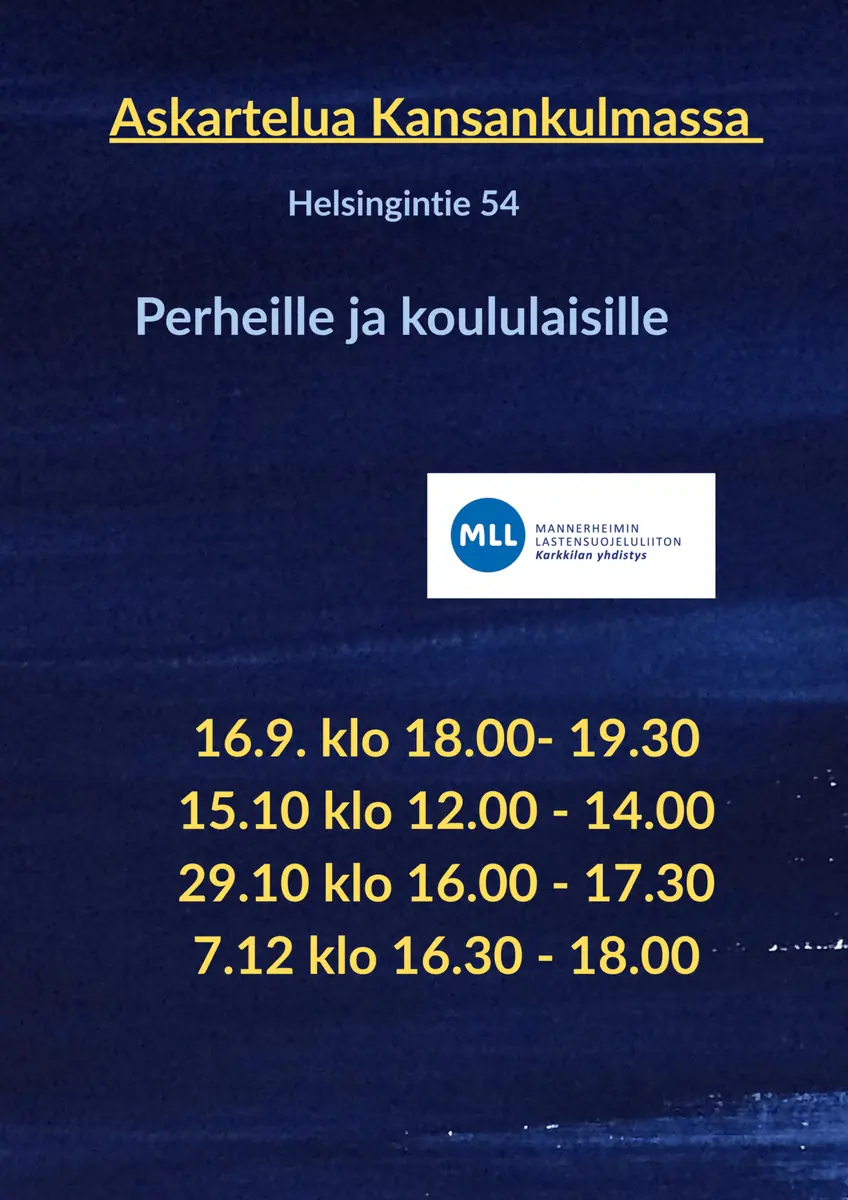 MLL: Handarbete på Folkhörnet — Kansankulma, KARKKILA