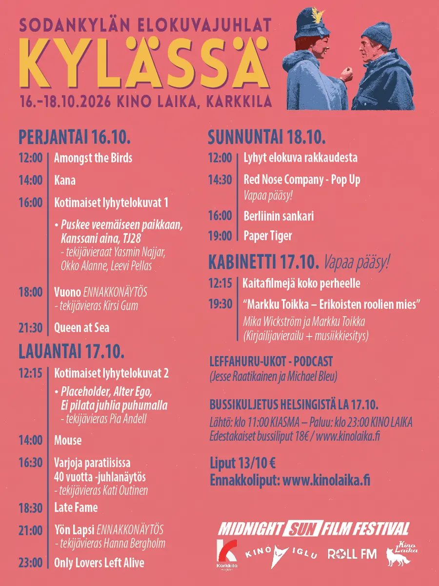 Sodankylä Film Festival on Tour 16.-18.10. — karkkila-högforsin työläismuseo, Karkkila