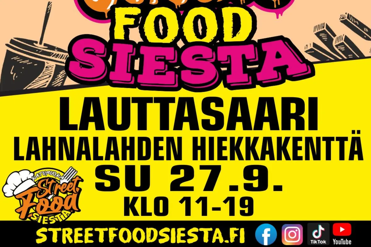 Street Food Siesta Lauttasaari — Lahnalahden puisto / Hiekkakenttä, Helsinki