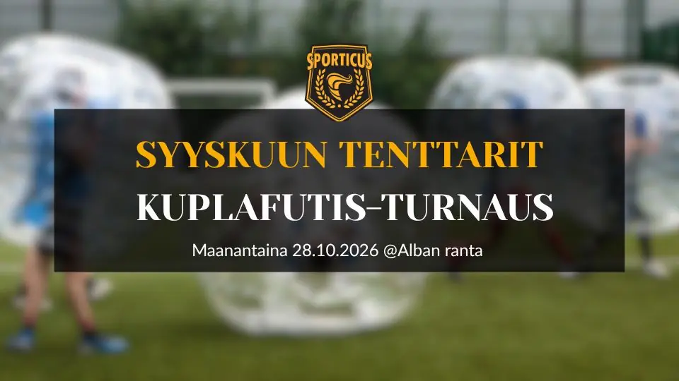 SEPTEMBER TOURNAMENT: BUBBLE FOOTBALL TOURNAMENT — Alban ranta, Jyväskylä