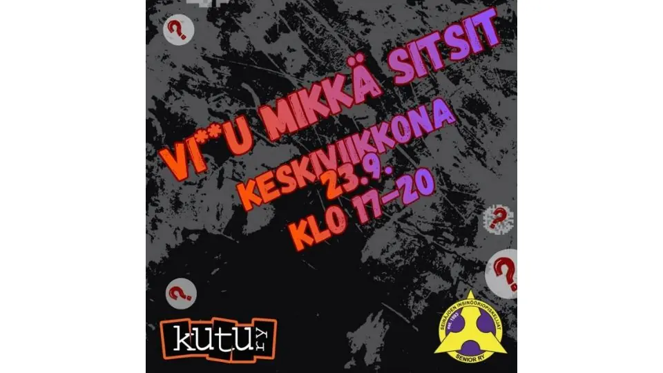 VI**U MIKKÄ SITSIT — Sauna- ja kokoustila Koivisto, Seinäjoki