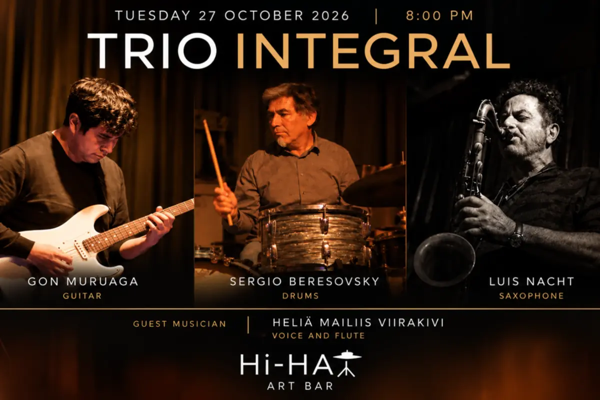 Trio Integral: Nacht, Beresovsky, Muruaga — Hi-Hat Art Bar, Helsinki