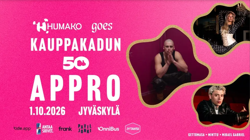 HUMAKO goes Kauppakadun Appro 2026 — Lutakonaukio, Jyväskylä