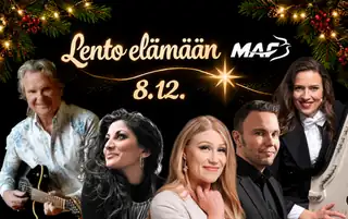 LENTO ELÄMÄÄN -konsertti – Pepe Willberg, Etni Khan, Kristiina Brask, Ossi Jauhiainen, Ida Elina, MAF Suomi 50