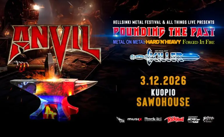 Anvil (CAN) "Pounding The Past Tour 2026" + special guest: Killer (BEL) + support: TBA — Sawohouse, Kuopio